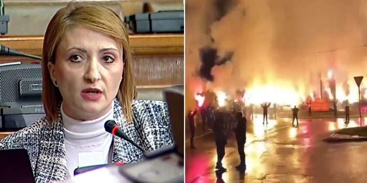 Lukač Zoranić u skupštini:Neprihvatljivo okupljanje s kapuljačama, uz bakljadu i pjesmu “Za sloboodu zlatnu”