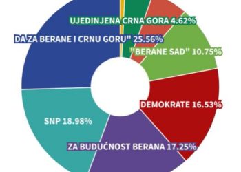 Lokalni izbori u Beranama: DPS 9 mandata, SNP 7, DF i Demokrate po 6