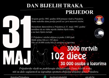 Policija Prijedora zabranila šetnju kojom se obilježava Dan bijelih traka