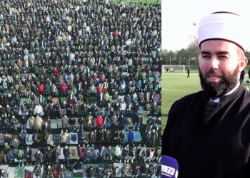 (VIDEO) Beč: 7 bošnjačkih džemata zajedno klanjalo Bajram namaz na otvorenom