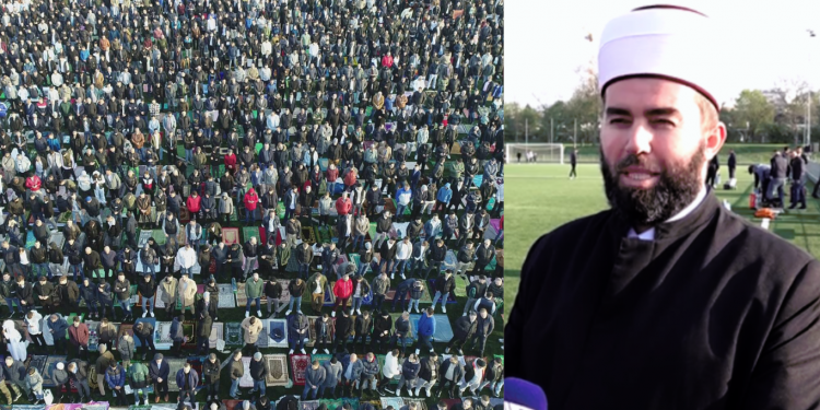 (VIDEO) Beč: 7 bošnjačkih džemata zajedno klanjalo Bajram namaz na otvorenom