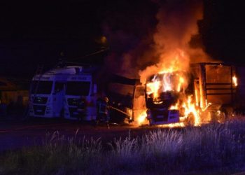 Izgorjela dva kamiona u Novom Pazaru