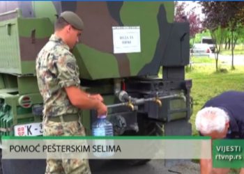 (VIDEO) Vojska pomaže u vodosnabdijevanju mještana pešterskih sela