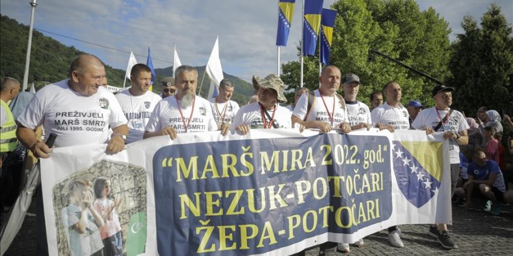 Učesnici Marša mira stigli u Potočare: Put jeste težak, ali ne kao onima koji su ga prelazili 1995. godine
