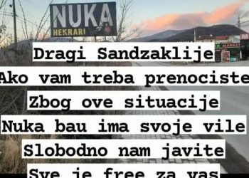 Nuka bau Sandžaklijama koji su se zatekli na Kosovu nudi besplatan smeštaj