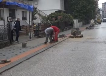(VIDEO) Tutin: Počela izgradnja trotoara u ulici Revolucije, naredne sedmice u Ibarskoj
