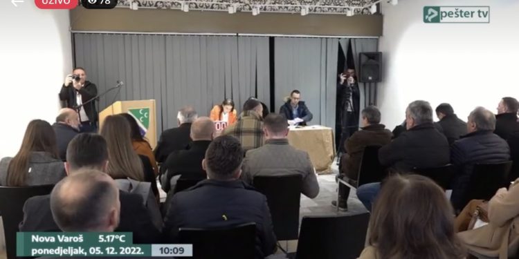 Počela sjednica SO-e Tutin, prisutni odbornici SPP, ne prisustvuju odbornici GG profesora Bajra Gegića