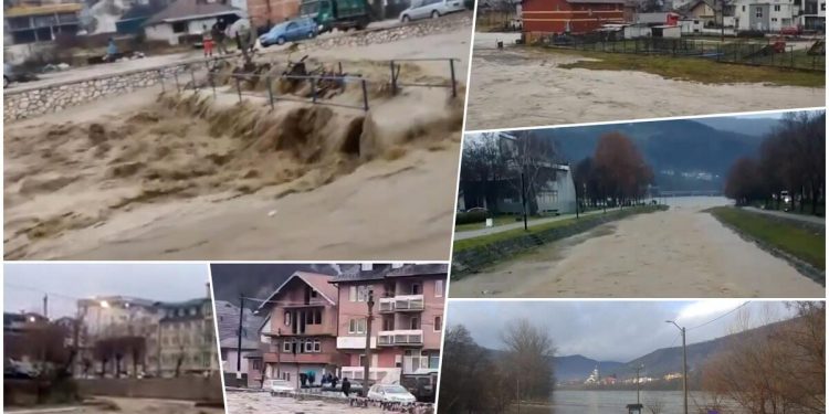 (VIDEO)  DRAMATIČNO U SANDŽAKU! POPLAVE U NOVOM PAZARU, PRIJEPOLJU,TUTINU, PRIBOJU I SJENICI