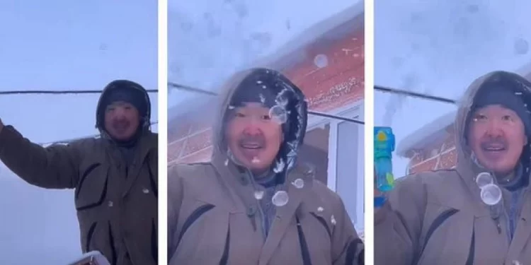 (VIDEO) U gradu Jakutsku izmereno  -51 stepen: Video snimak čoveka koji pravi mehuriće od leda postao viralan