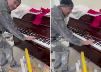 (VIDEO) NAŠI MAJSTORI NA ZAPADU KREČILI STAN , A ONDA VIDELI KLAVIR… Jedan svira, drugi peva – svi u čudu, kakvi umetnici! (VIDEO)