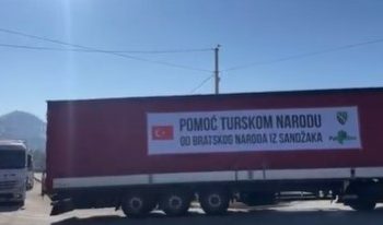 Još četiri kamiona pomoći za Tursku krenula iz Novog Pazara, tri kamiona  danas iz Tutina kreću put Turske