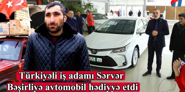 (VIDEO) Zbog  humanog djela Azerbejdžanac koji je sa  starom ladom  prevozio pomoć za Tursku, nagrađen novim autom