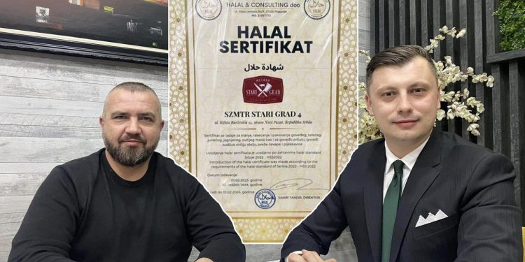 Predsjednik Bošnjačko-srpskog saveza Samir Tandir, preko svoje firme “Halal i consulting” počeo je sa izdavanjem halal sertifikata